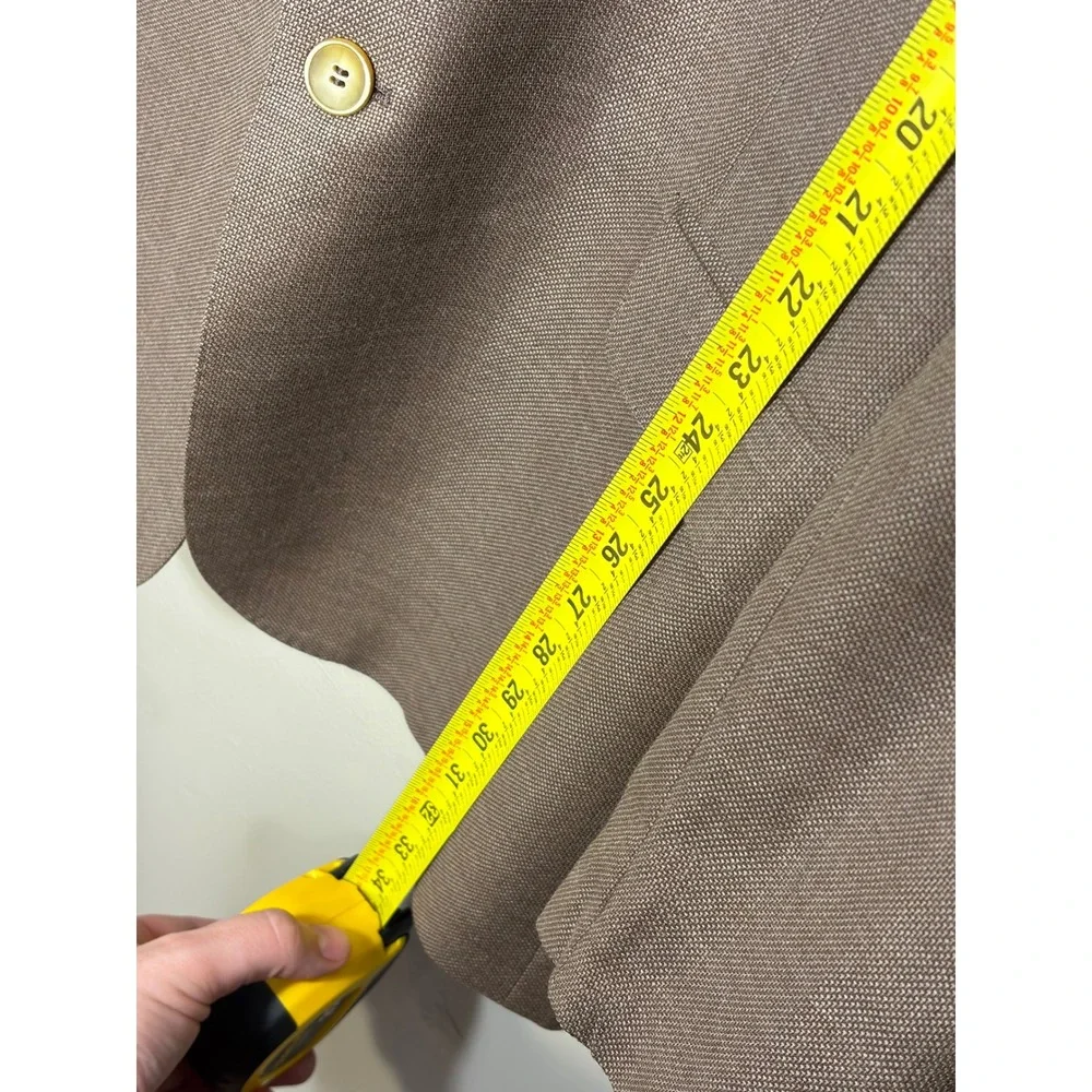 Ermenegildo Zegna Wool Silk Blazer Brown 42 Regular Dino's Master Tailor Italy